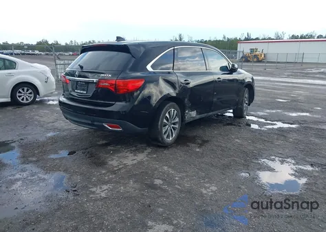 2016 Acura Mdx Technology Acurawatch Plus Packages/Technology Package из США, поврежденный, VIN 5FRYD3H48GB018336